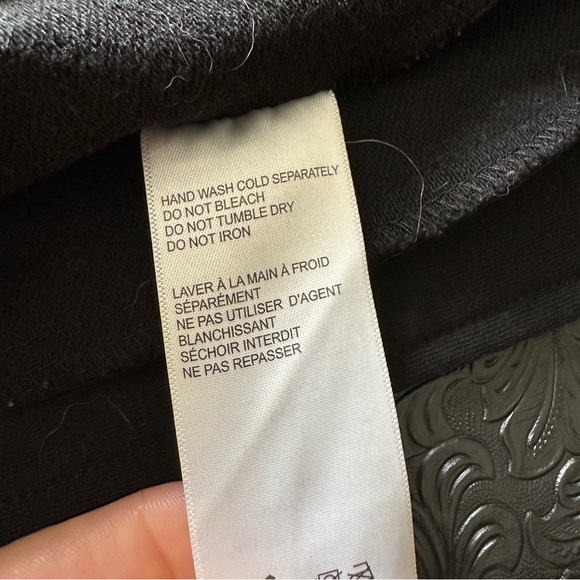 Blanc Noir Black Leather Moto Jacket - Athleisure Streetwear Chic - Size Small - Picture 11 of 15